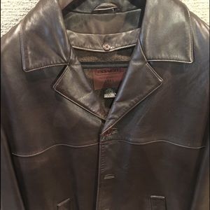 Coach leather coat